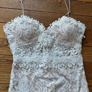 White Lace Cocktail Dress